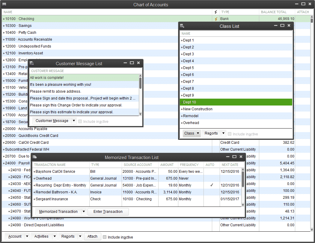 QuickBooks higher list limits