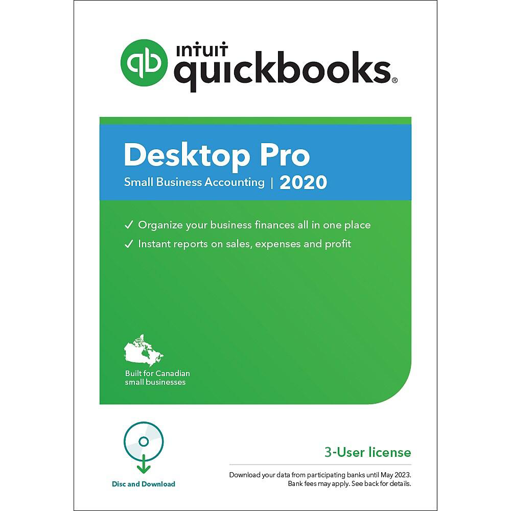 QuickBooks Desktop Pro 2020 3 Users