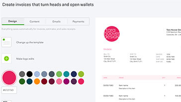 QuickBooks invoice