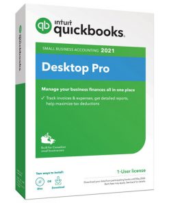 QuickBooks Desktop Pro 2021 Boxshot 3D